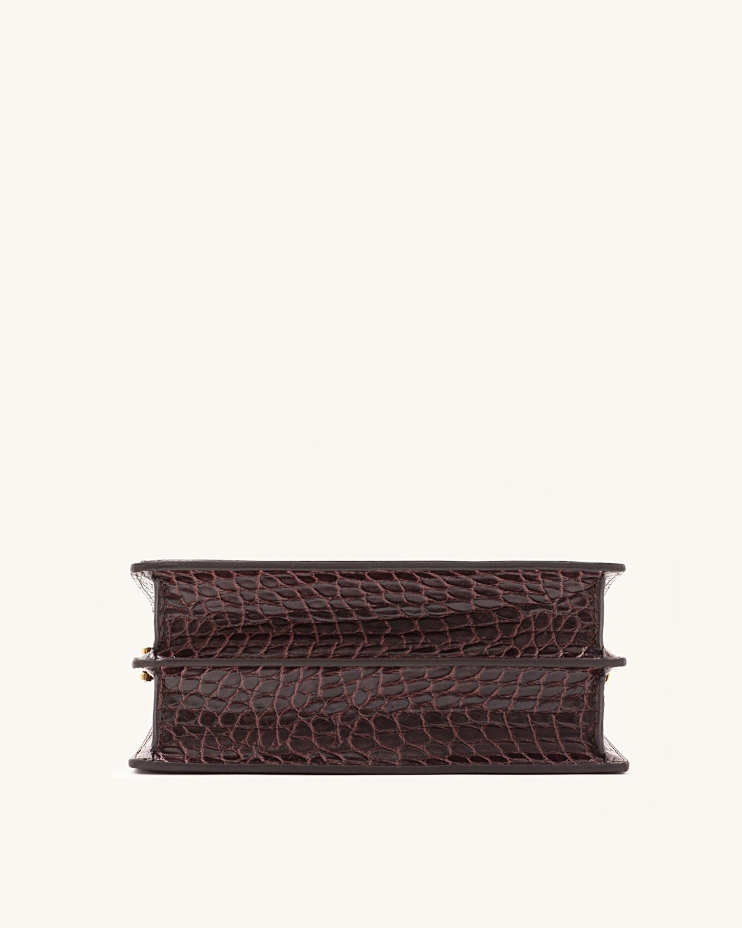 DAH Mini Flap Crossbody - Brown Croc | Sustainable Elegance