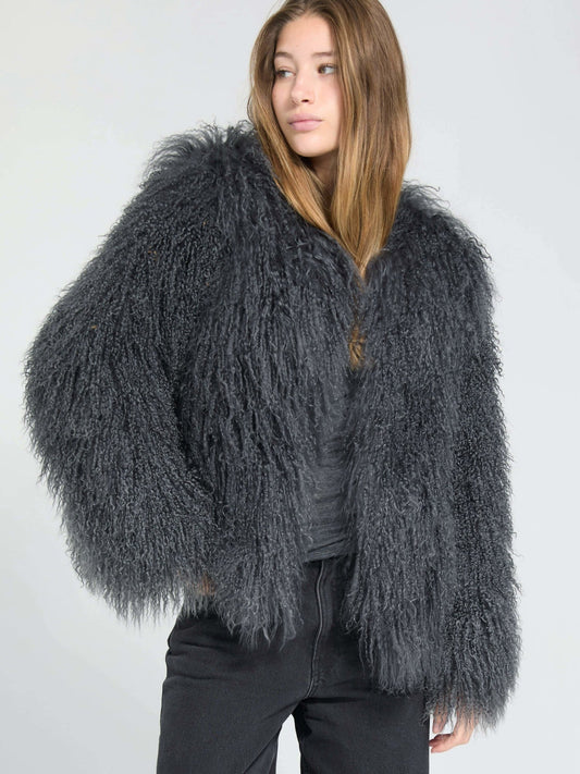 DAH Carly Mongolian Sheepskin Jacket – Luxurious Comfort with Timeless Elegance