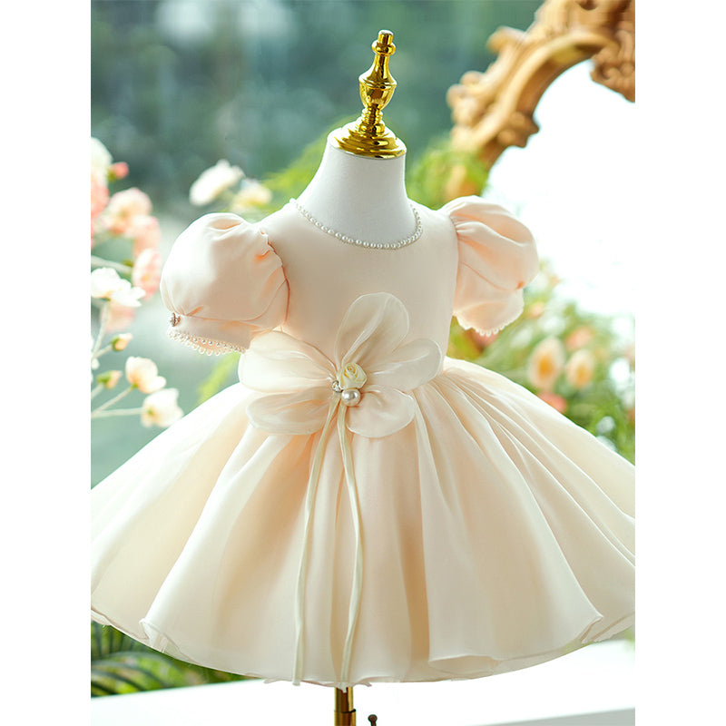 Luxurious Flower Dress Wedding Dress Toddler Birthday Pageant Princess Dress