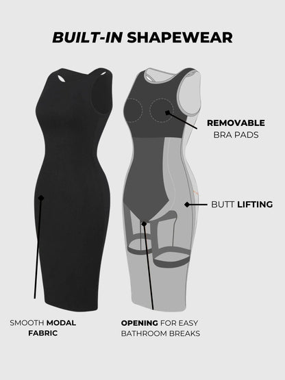 DAH Hourglass Shaper Dress – Instant Curves, All-Day Confidence