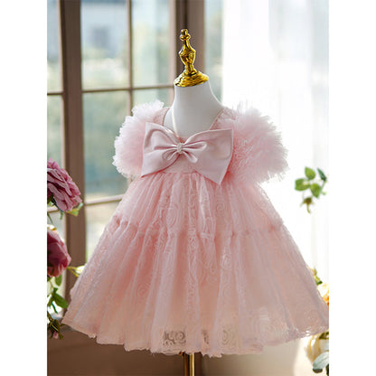 Luxurious Baby Girl Beauty Pageant Dress Toddler Birthday Prom Princess Dress