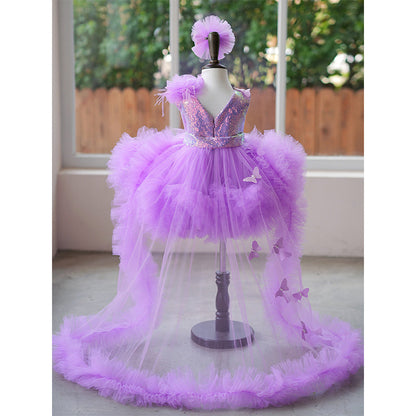 Elegant Cute Baby Girl Beauty Pageant Dress Flower Girl Dress