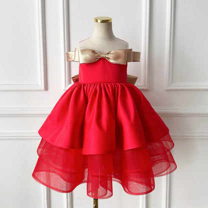 Luxurious Baby Girl Christmas Dress Beauty Pageant  Dress Toddler First Communion Dresses