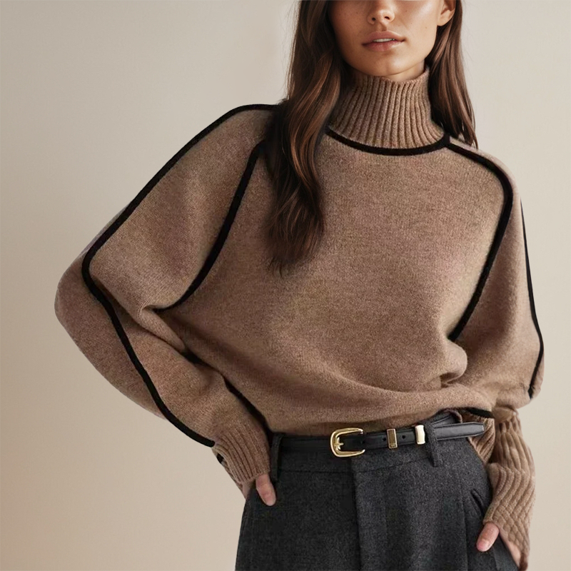 DAH Livia – Women’s Turtleneck Sweater: Chic and Comfortable for Fall and Winter