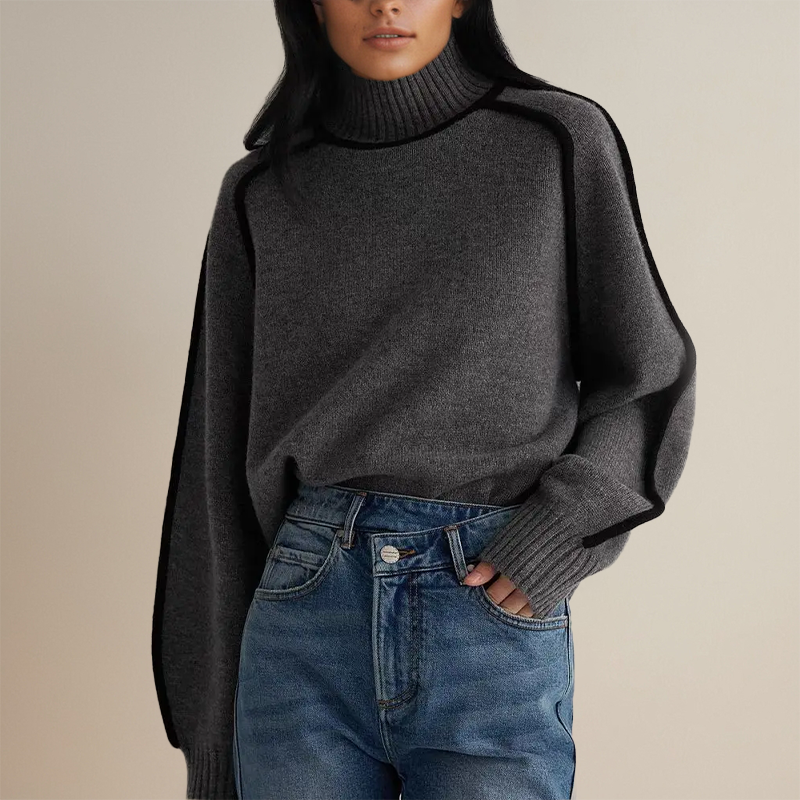 DAH Livia – Women’s Turtleneck Sweater: Chic and Comfortable for Fall and Winter