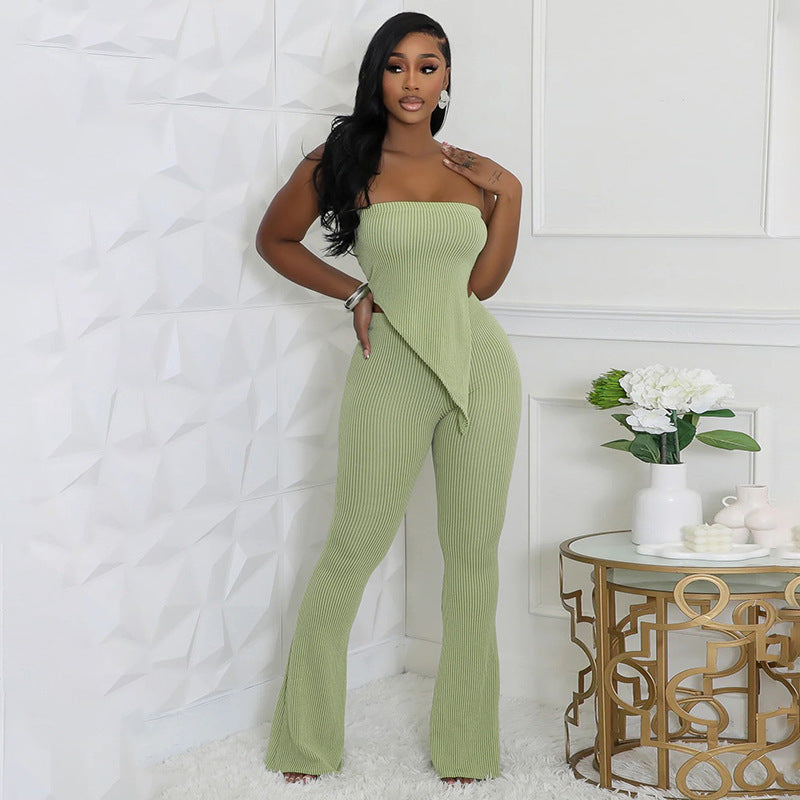 DAH Slim-Fit Tube Top & Pants Set