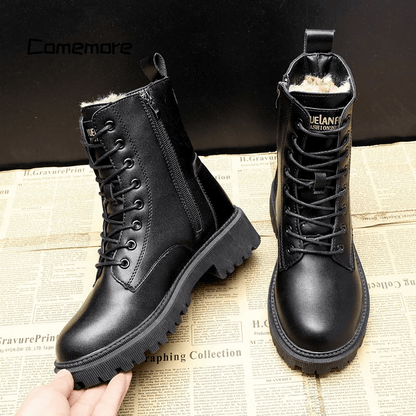 DAH Lea™ | Pile-Lined Winter Boots for Warmth and Style