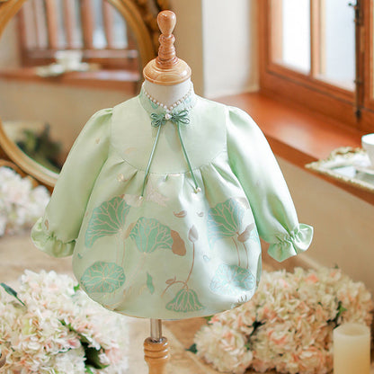 Elegant Baby Baptism Dresses Baby Floral Romper