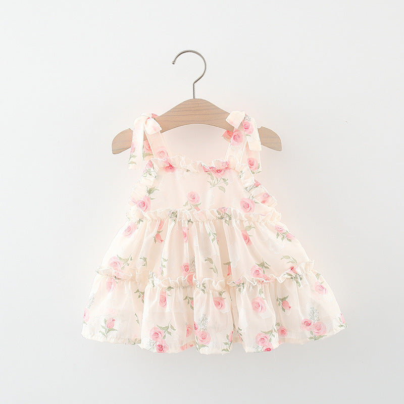 Summer Baby Girls Suspender Princess Dress