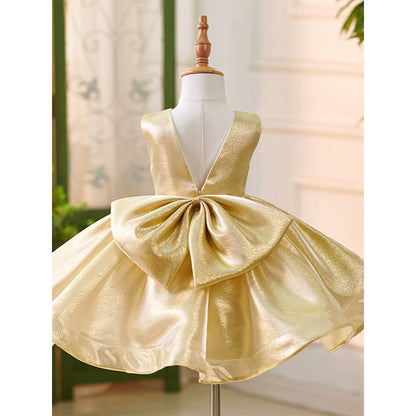 Luxurious Baby Girl Christening Dress Toddler Birthday Beauty Pageant Princess Dress