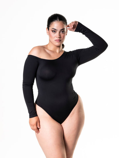 DAH One-Shoulder Long Sleeve Bodysuit – Sleek & Sexy Silhouette