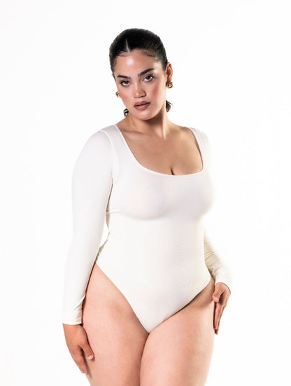 DAH Long Sleeve Thong Bodysuit – 360° Sculpting & Ultimate Comfort