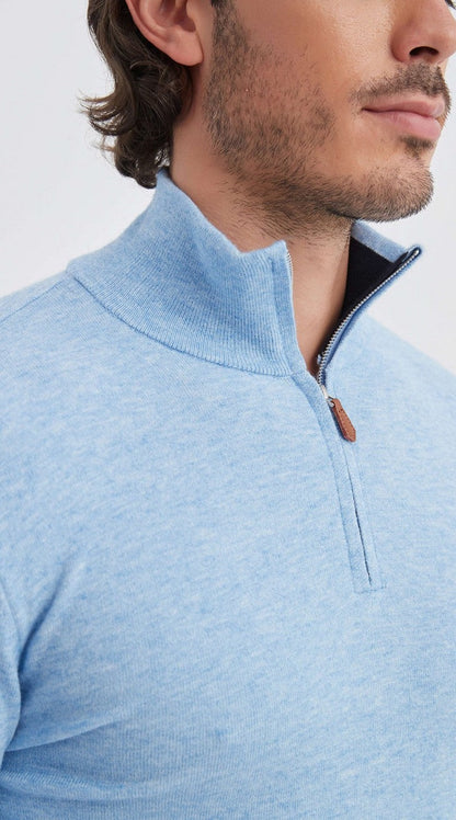 DAH Quarter-Zip Sweater – Premium Comfort with Cashmere Touch Innovation